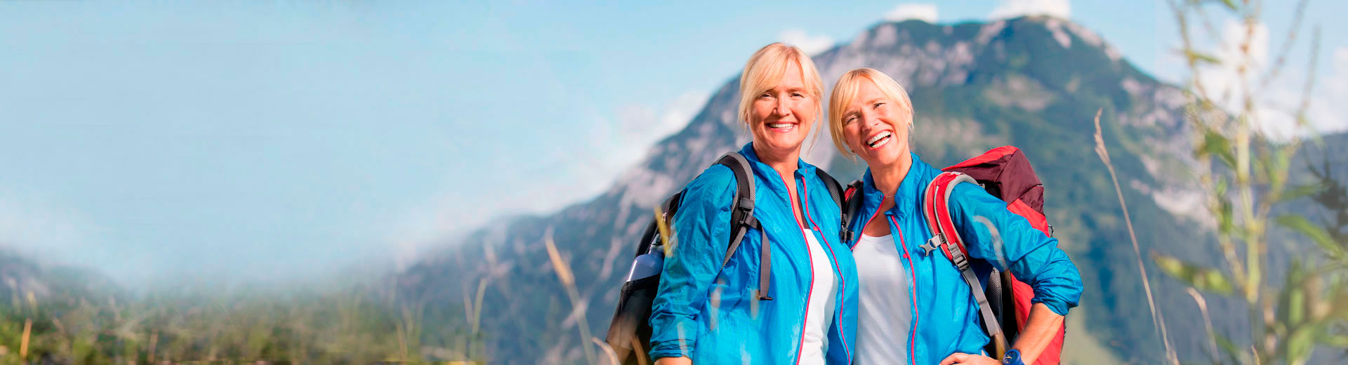 Zwillinge in den Bergen, agil