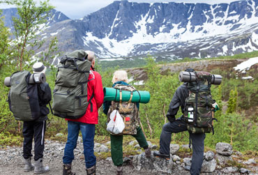 Wandergruppe in den Bergen