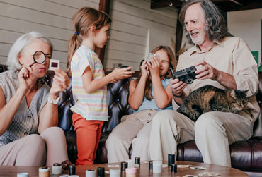 Analoge Fotos und Urlaubsdias " "