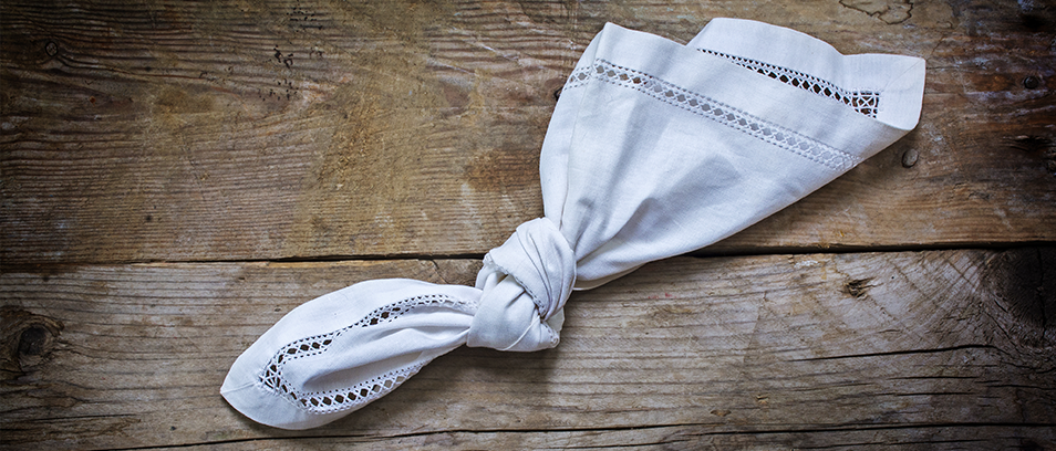 Taschentuch mit Knoten
