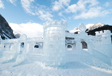 Karneval von Québec in Kanada Eisskulptur
