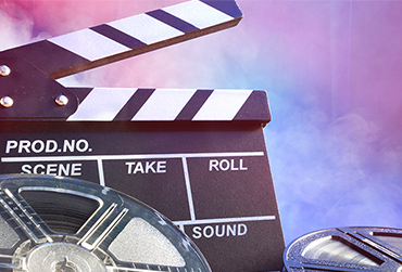 Winter Unternehmungen fürs Gehirn Filmklappe mit Filmrollen