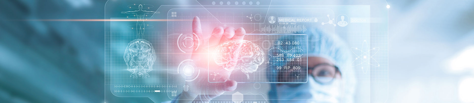 Digitale Darstellung eines Gehirns