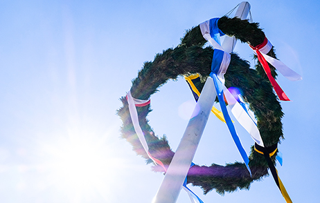 Einen Maibaum aufstellen